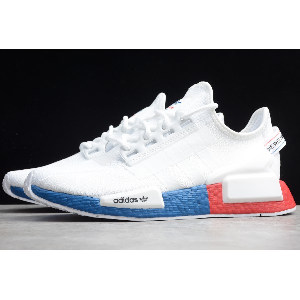 de】2020 Adidas NMD R1 V2 White/Blue-Red FX4148 Running Shoes for Women and  Men's for Women and Men's Running Shoe | Shopee Philippines