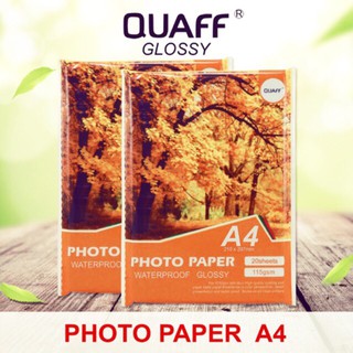 115gsm QUAFF Tree Type Glossy Photo Paper A4 -115gsm(Thin)-100sheets/1pack #3
