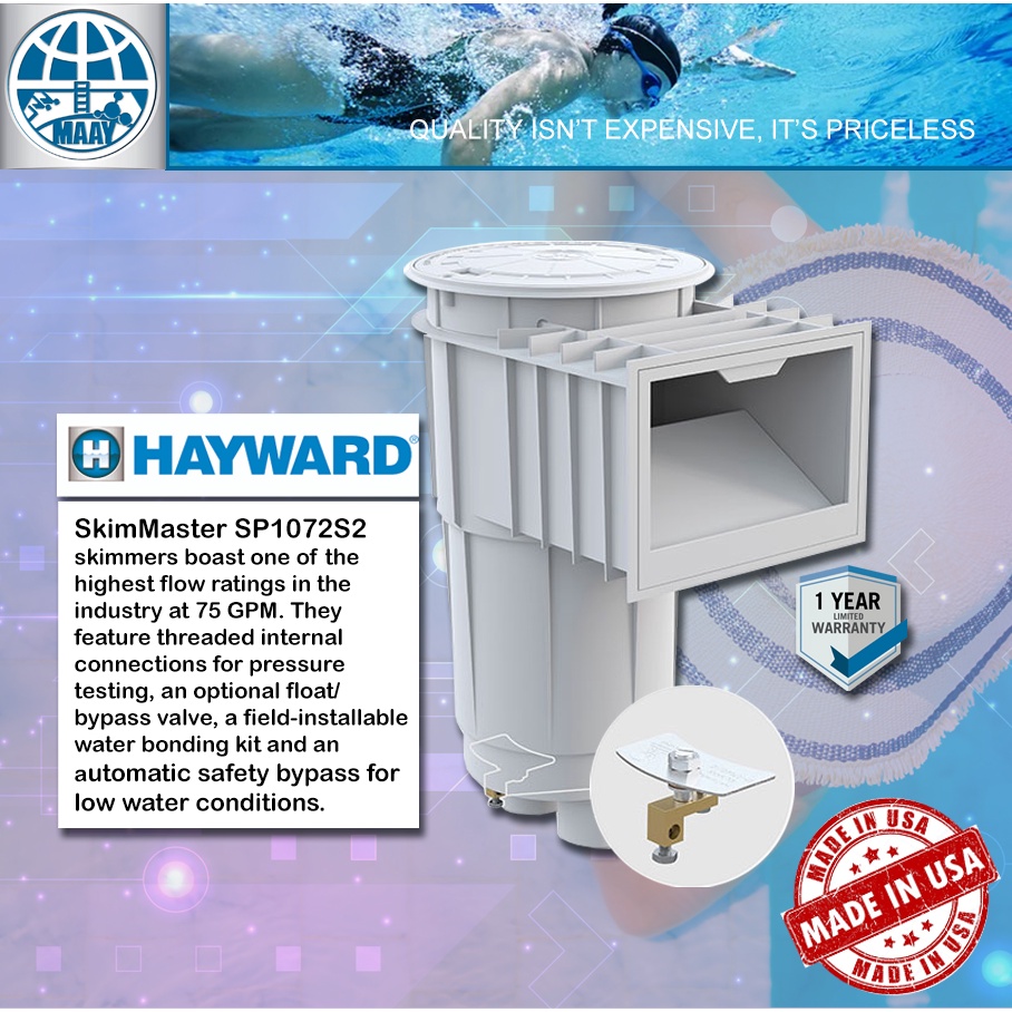 Maay Hayward SkimMaster with Float Valve (2 IN. X 2.5 IN., WHITE