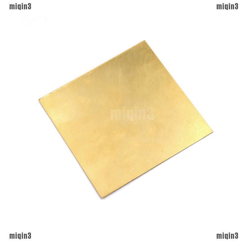 Brass Metal Thin Sheet Foil Plate Thick 0.5mm/0.8mm/1mm/2mm 100X100mm