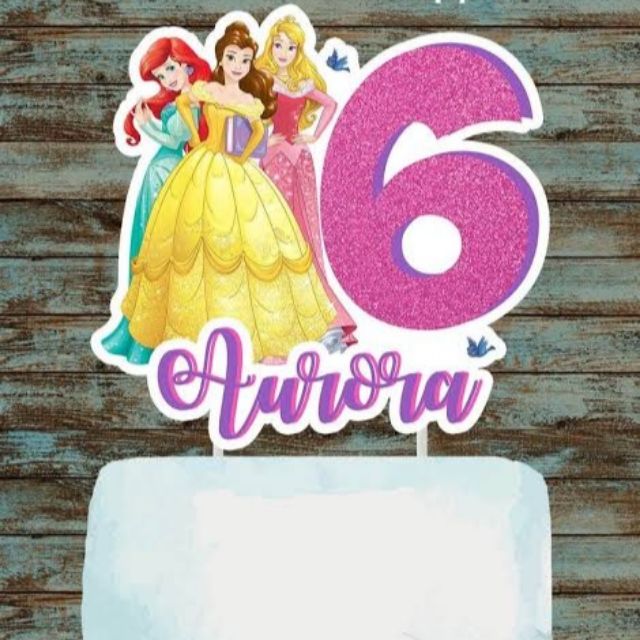 Disney Princess Cake Topper Customized Big Size Shopee Philippines