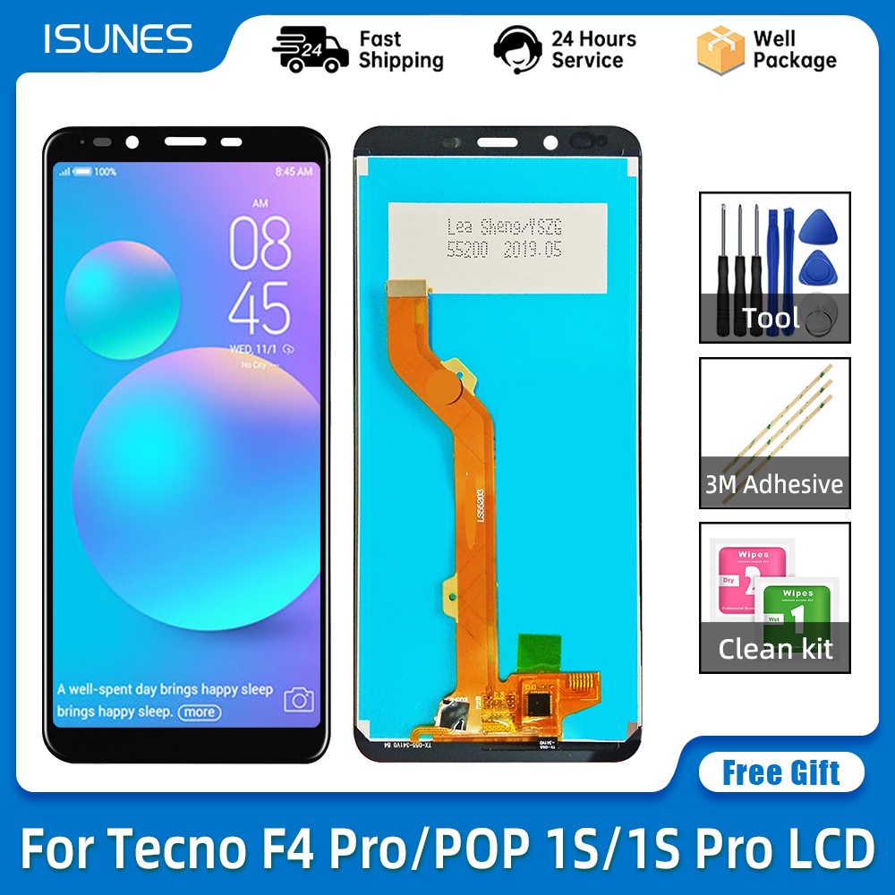 Tecno F4 Pro Pop 1s 1s Pro Lcd Display Touch Screen Digitizer For Tecno Pop 1s 1s Pro Lcd Repair Replacement Parts With Tools Free Gift Shopee Philippines