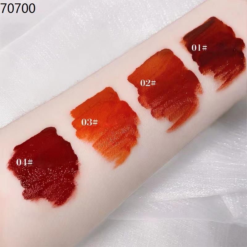 liptint rebranding 4Pcs/set Matte Lip Tint Moisturizing LongLasting Lip Gloss Dark Lip Tint Set