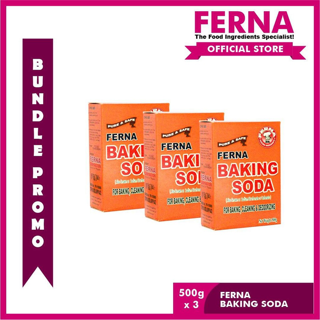 Ferna Baking Soda 500g ( Bundle x 3 box ) Shopee Philippines