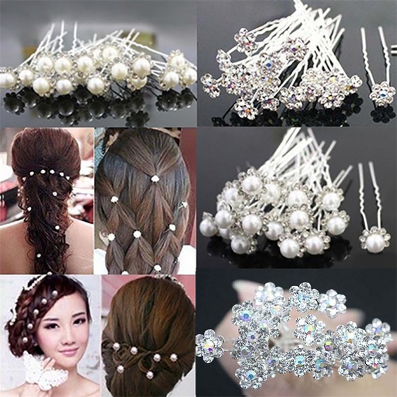 diamante hair pins