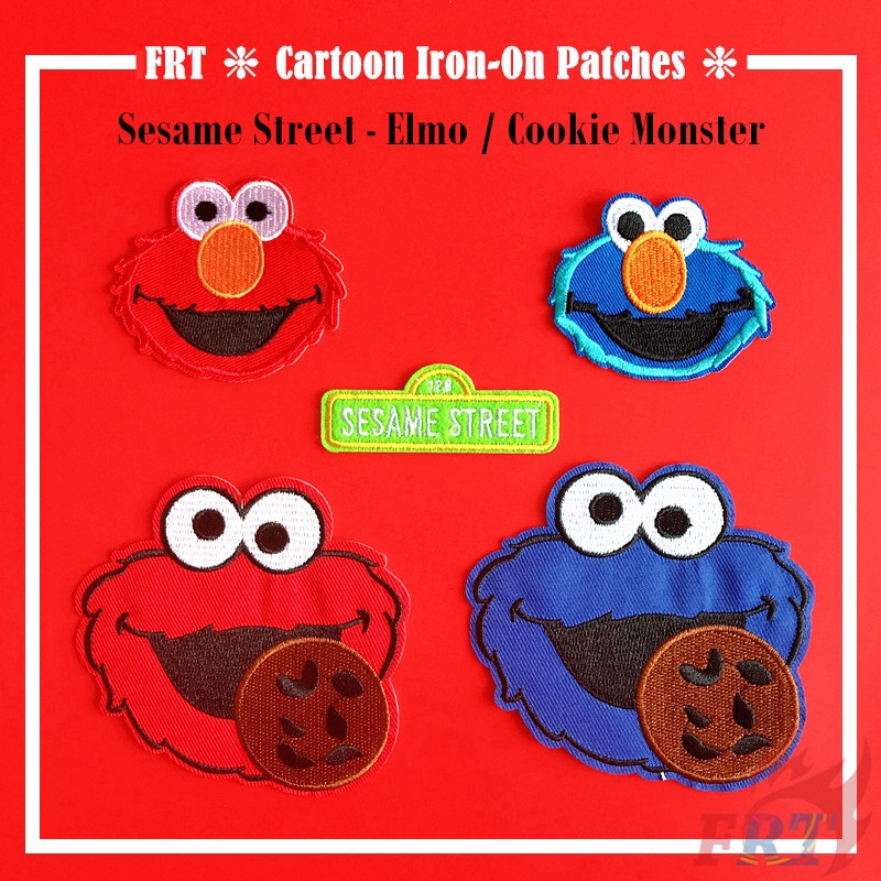 New Cute Red Elmo Sesame Street Embroidered Patch Applique Badge Iron Sew On