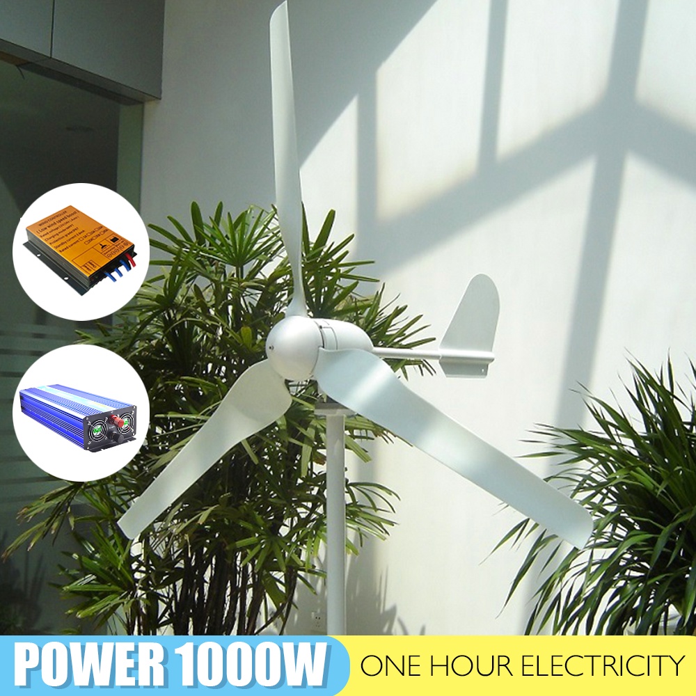 800w 1000w 12v/24v Wind Power Turbine Generator With MPPT Controller