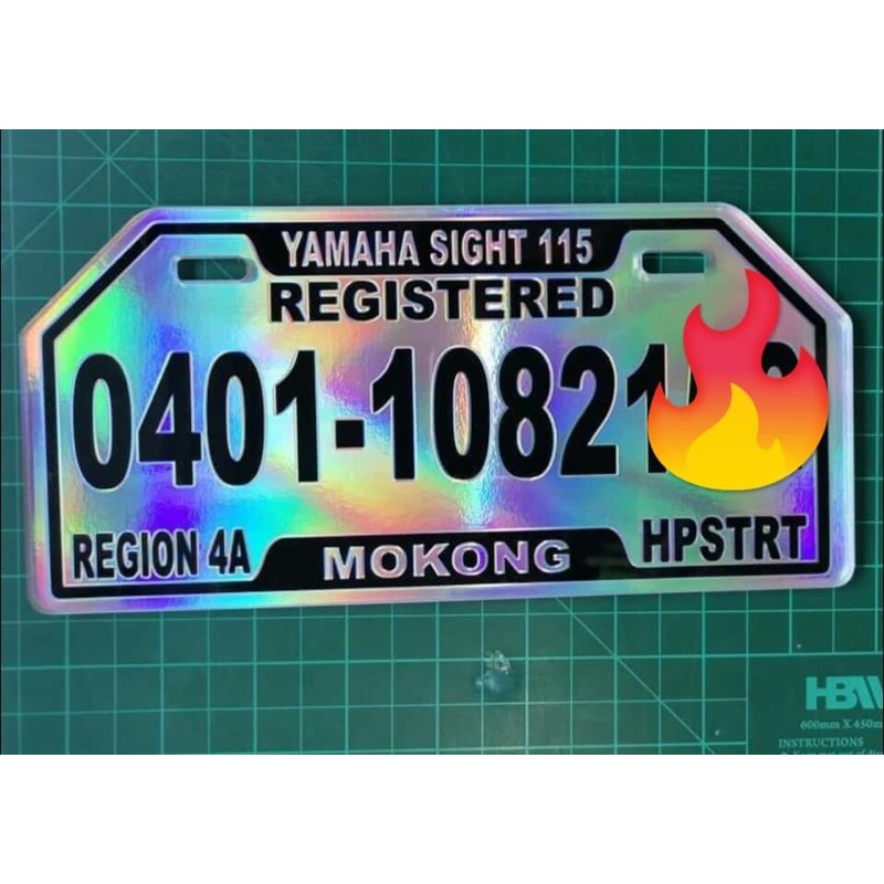 Acrylic temporary plate number for motorcycle shopee philippines