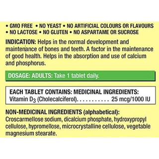 Kirkland Signature Vitamin D3 1000 IU/ 25 mcg 360 Tablets #2