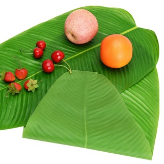5PCS Artificial Banana Leaves Faux Tropical Leaves for Hawaiian Luau Party Decor Table Runner Centerpiece Place Mat #8