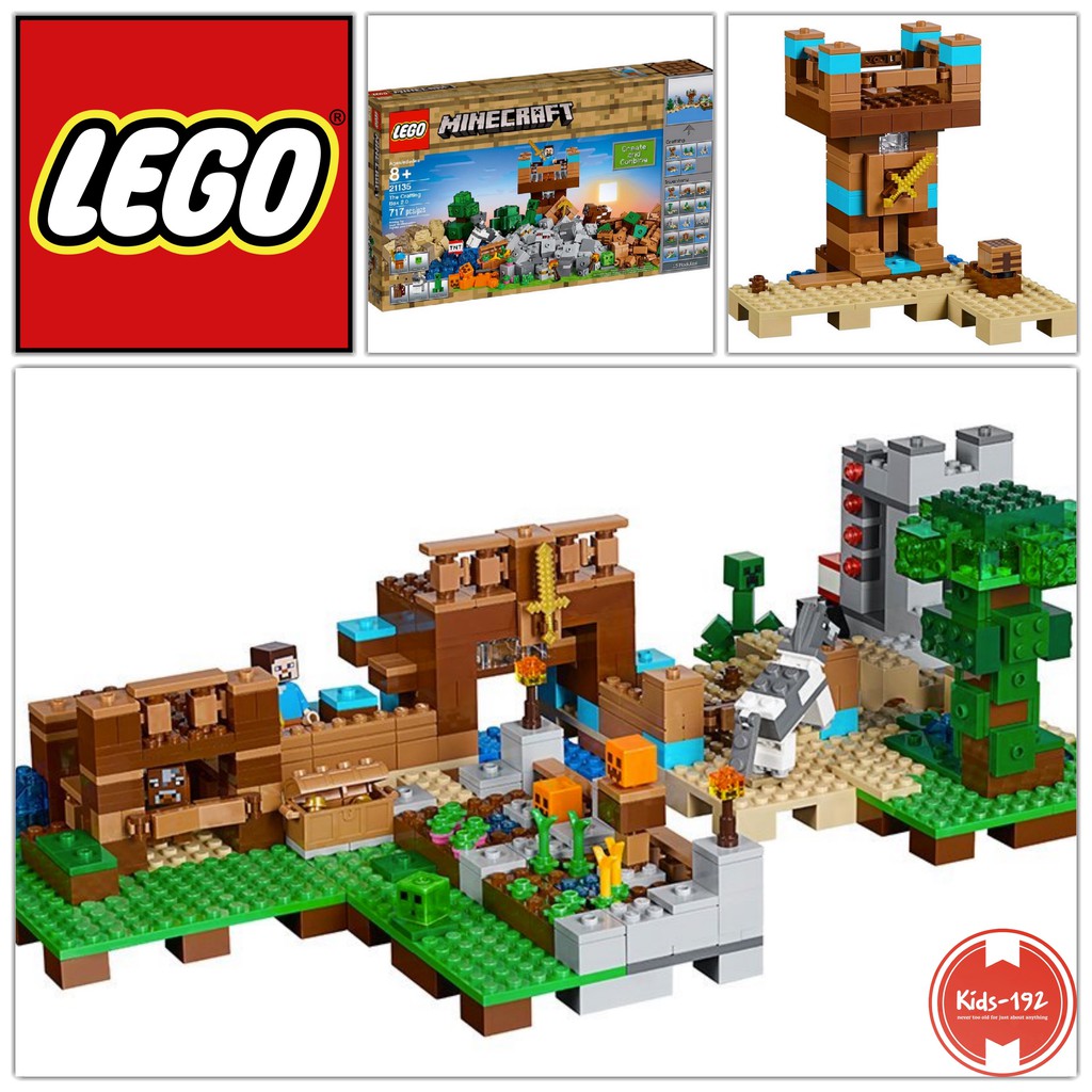 LEGO Minecraft - The Crafting Box 2.0 - Building Kit 21135 | Shopee ...