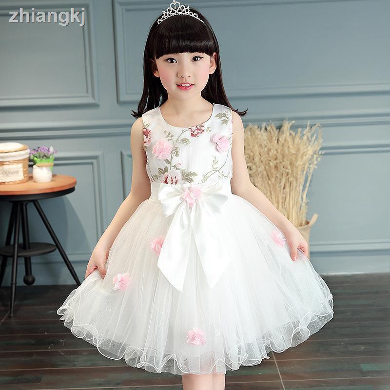 Girls dress 4 Korean fashion 5 flower 6 bow 7 summer sleeveless 8 tulle dress 9 princess dress 10 tutu 11 birthday party 12 baptism anniversary dress