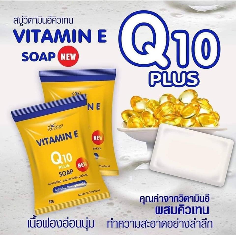 AUTHENTIC PERFECT SKIN LADY VITAMIN E Q10 PLUS SOAP 80g 100 MADE