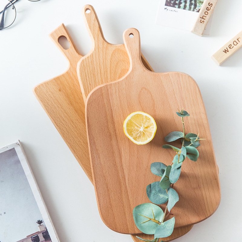 log cutting board