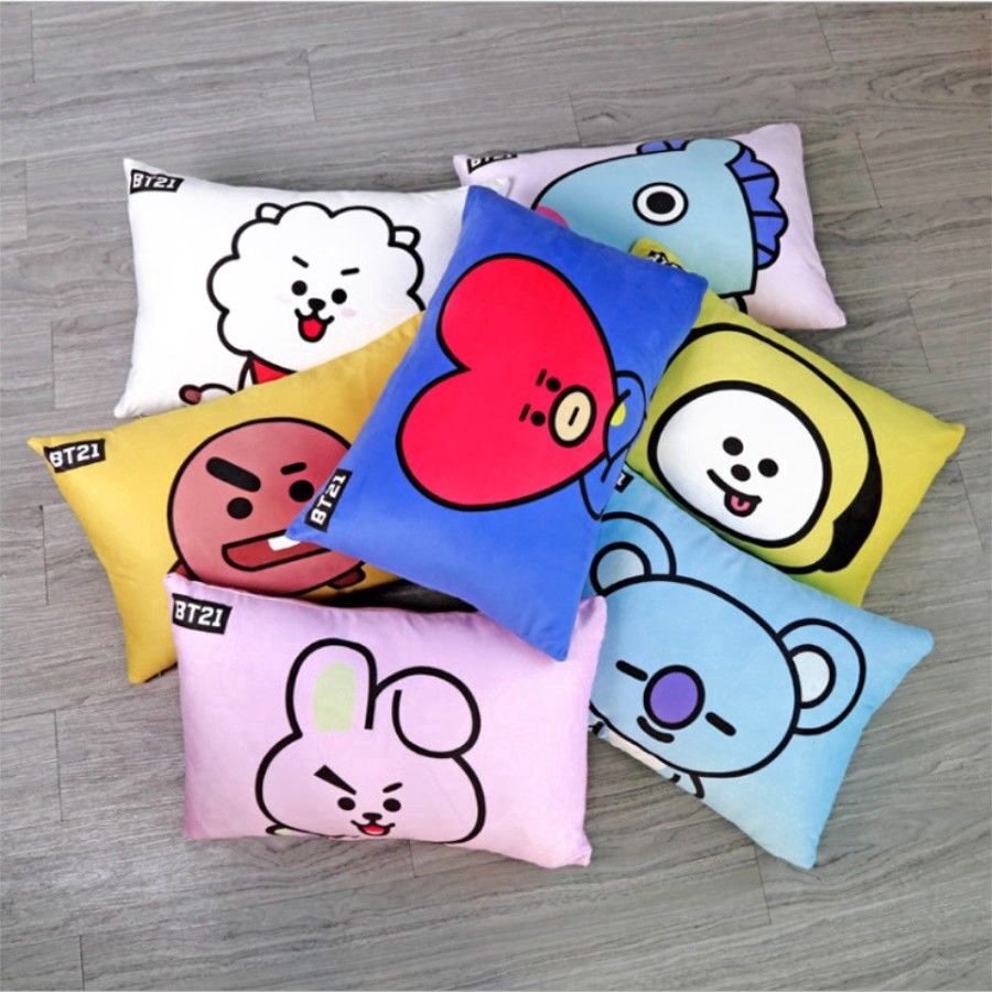 KPOP BTS BT21 Pillow Case Cover Bolster Pillowcase Pillow | Shopee ...