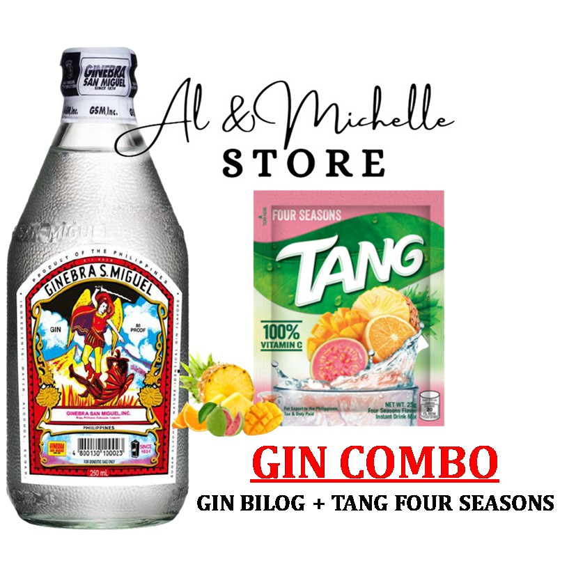 GIN COMBO 6 (GIN BILOG + TANG FOUR SEASONS) Shopee Philippines