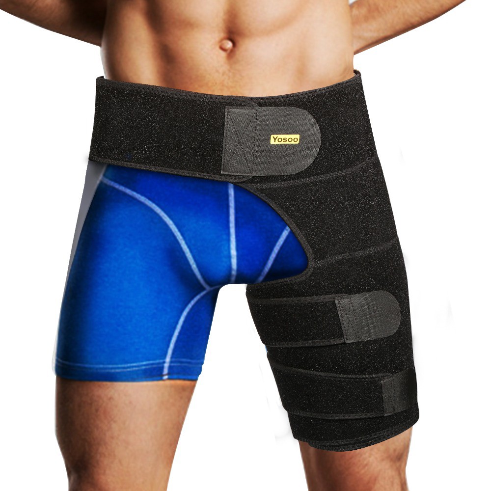 Yosoo Adjustable Groin Support Wrap Hip Joint Support Waist Groin