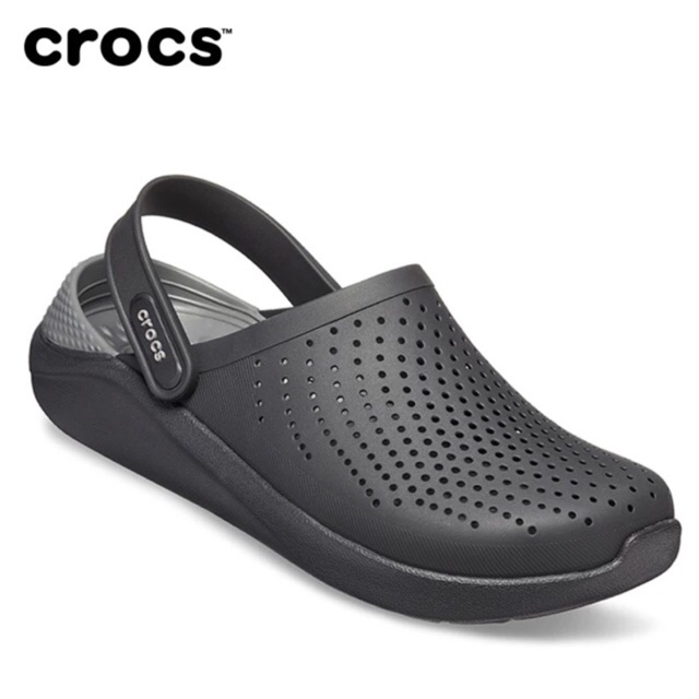 Crocs Lite Ride Clog Sandals Beach Slipper Summer For Men BLACK GREY ...