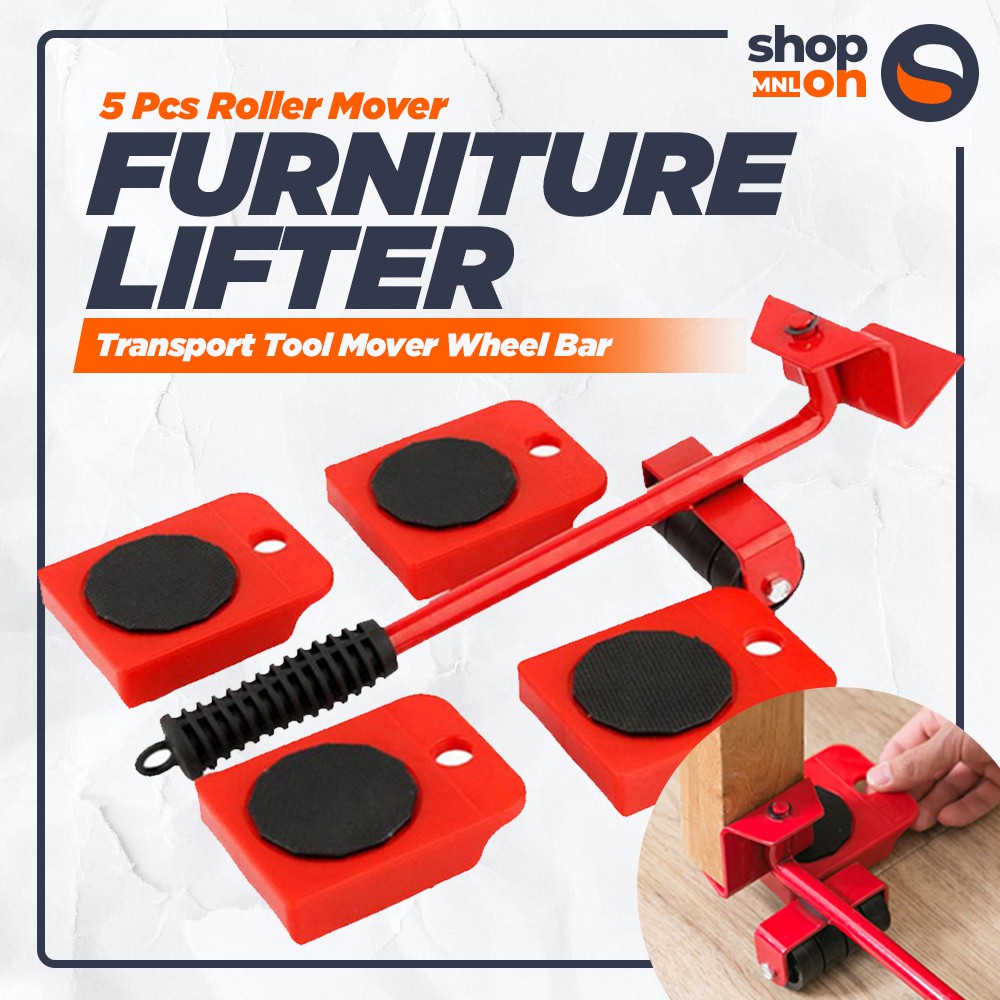 Furniture Mover Set Furniture Lifter Roller Mover Furniture Shifter Sliders Kit Moving Device 5