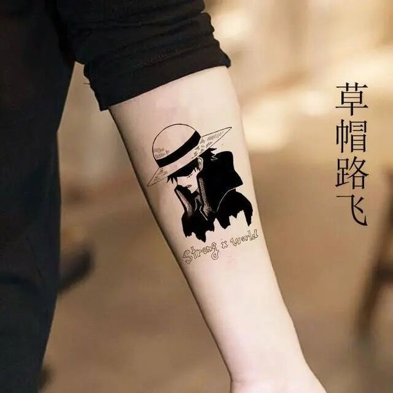 10pcs Cartoon Tattoo Stickers One Piece Lufei Sauron Fire Fist Ace White  Beard Tattoo Sticker | Shopee Philippines