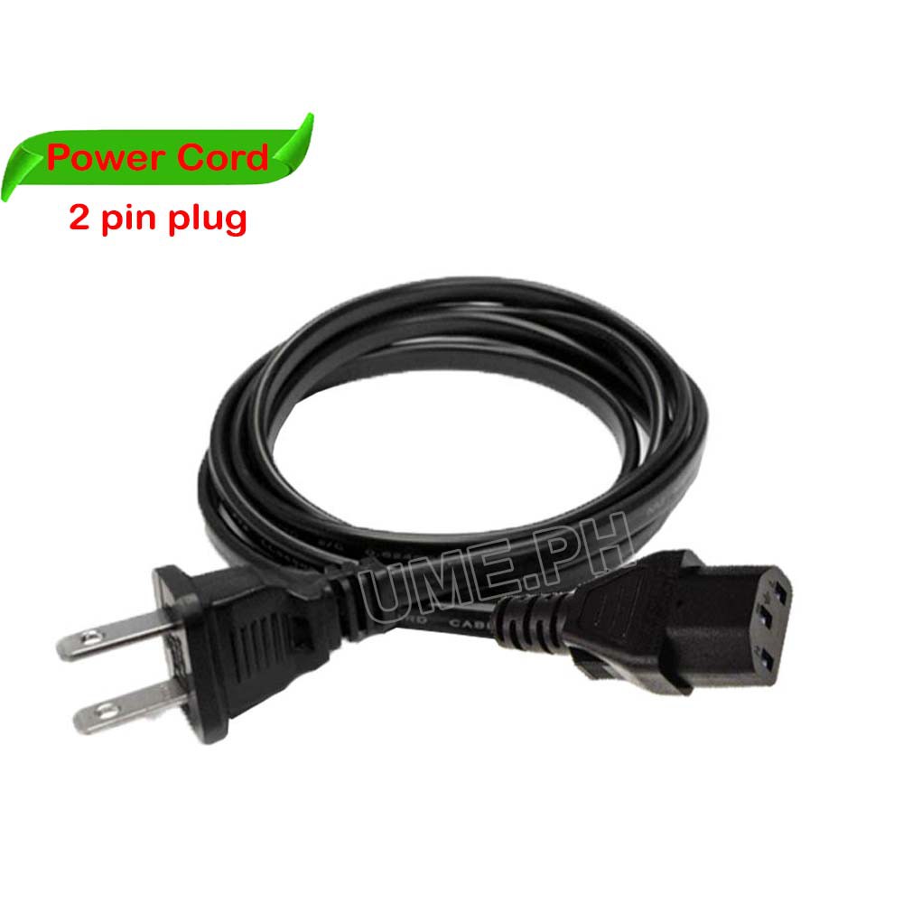 AC CPU Power Cord US Plug 2 Pin for PC Computer Printer Monitor Rice