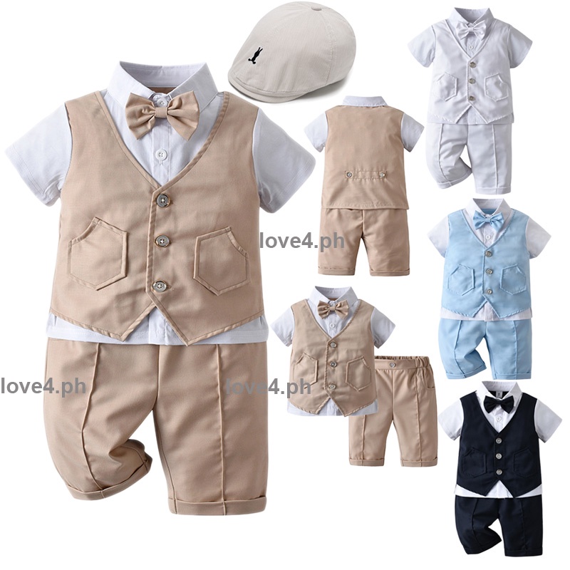 Baby Boy Baptismal Christening Formal Outfit Set Baptismal Attire for