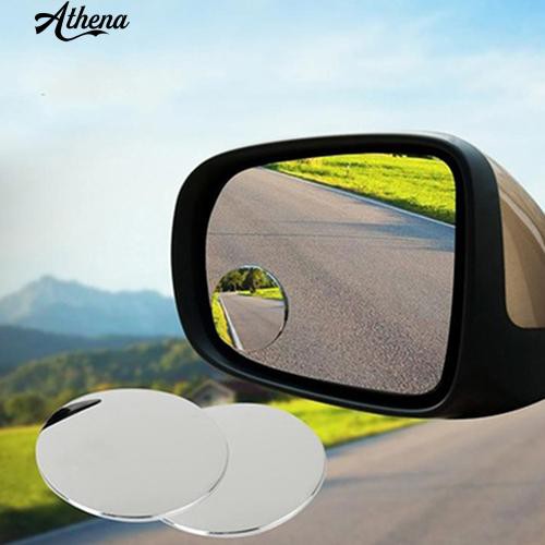 2pc Universal 2/" Wide Angle Convex Rear Side View Blind Spot Mirror for Car Auto
