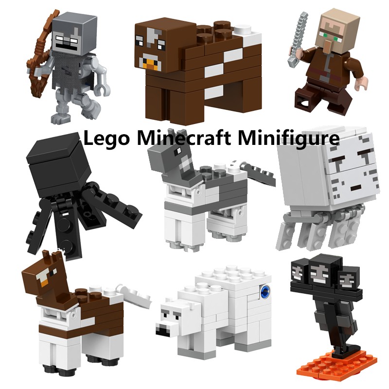 Lego Minecraft Minifigures Animal Building Blocks Educational Toys For  Children Diy Collection | Shopee Philippines