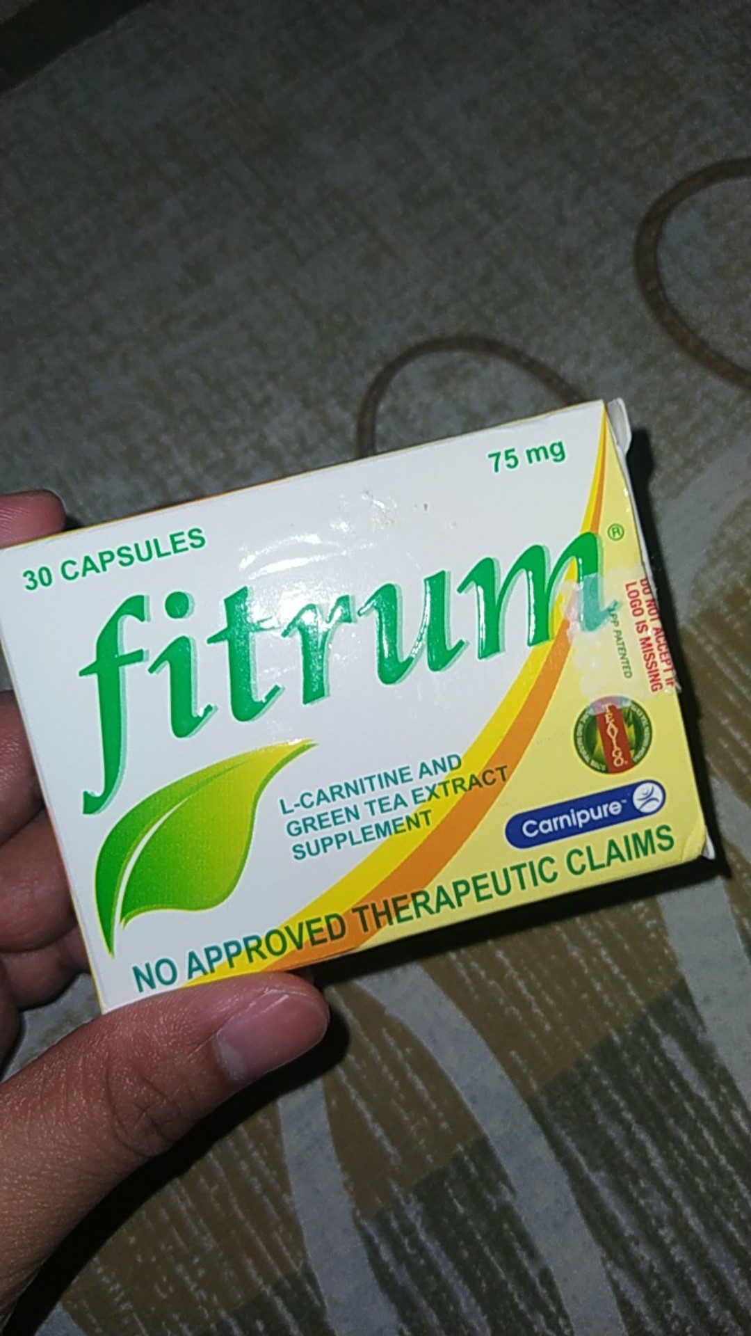 Fitrum 75mg 30 Capsules Shopee Philippines