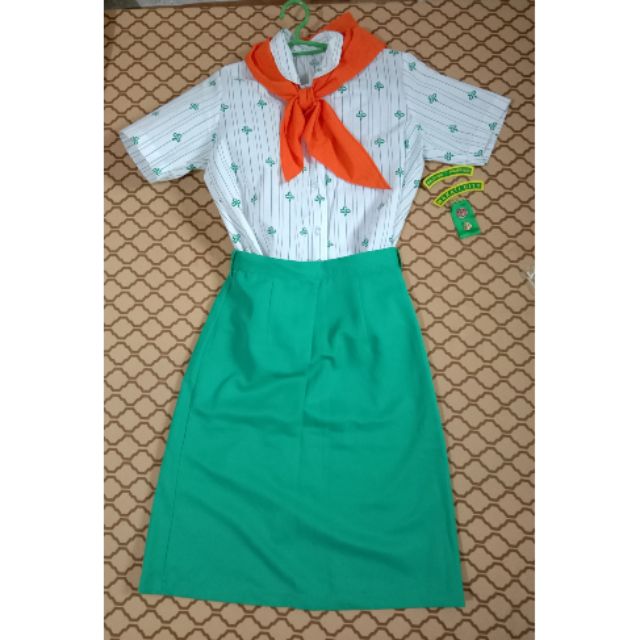 Senior Girl Scout Uniform Formal Dress Set Shopee Philippines