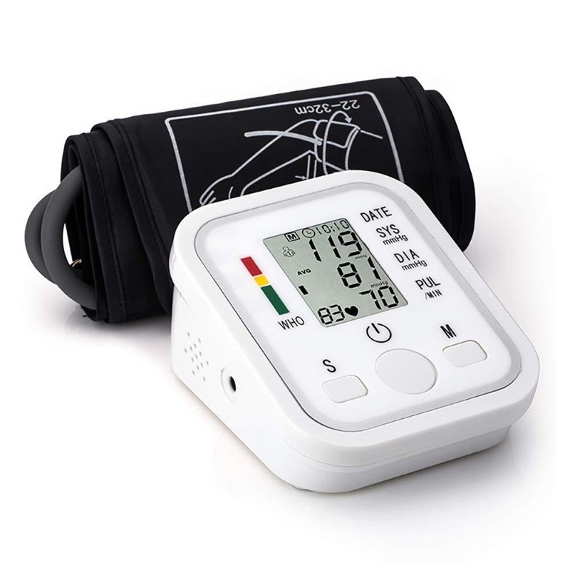 Electronic Blood Pressure Monitor Set Automatic Accurate Digital BP Monitor Without Voice
