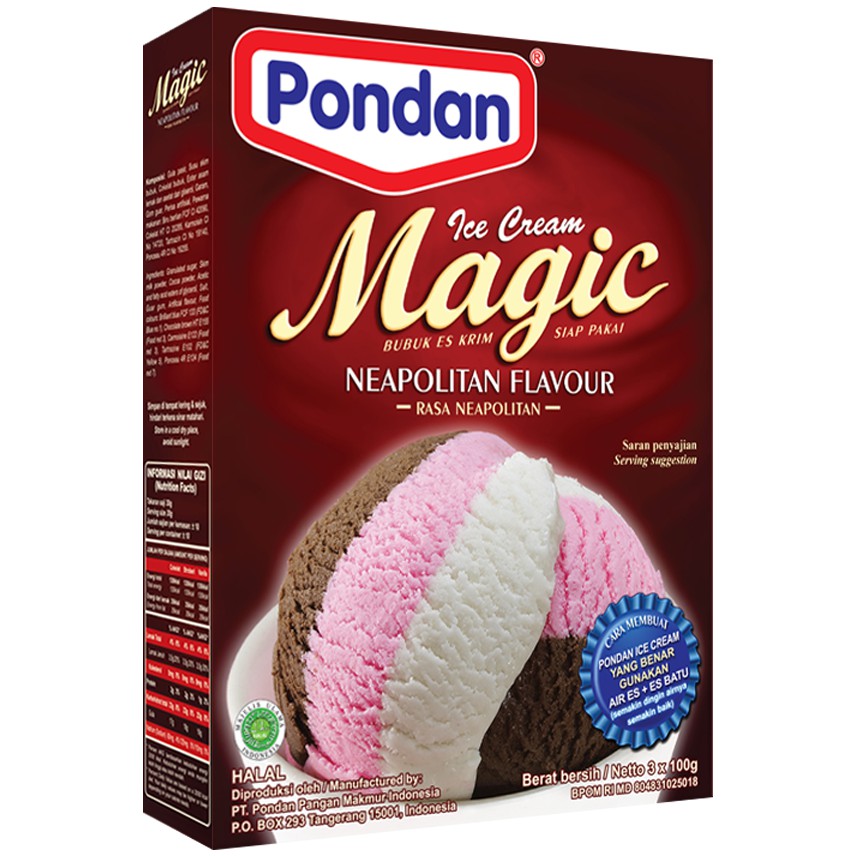 Pondan Ice Cream Neapolitan 300gr Shopee Philippines