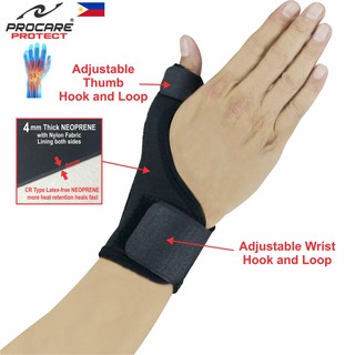 PROCARE #3006 Thumb Wrist Support with Metal Splint Pliable for Carpal ...