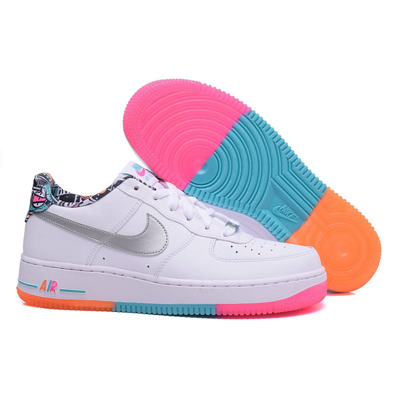 air force 1 grey and pink