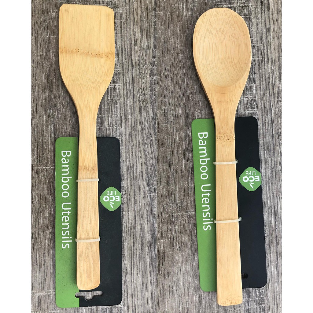 Eco Life Bamboo Wooden Cooking Utensils (Sandok/Sansi) Shopee Philippines