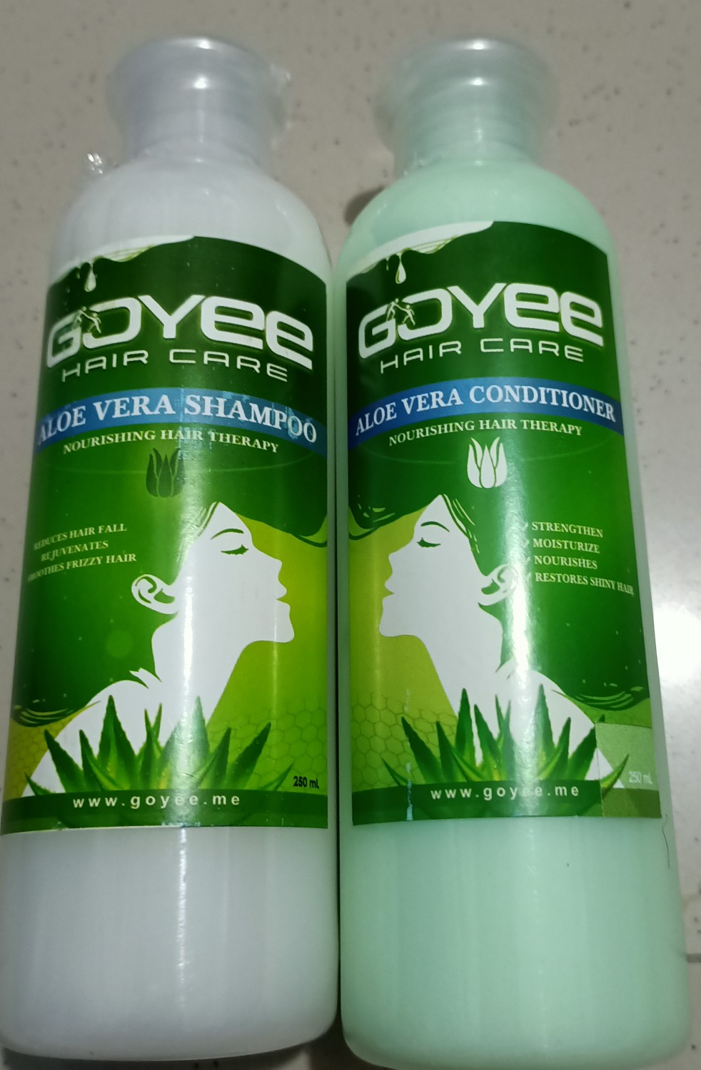 GOYEE HAIR CARE SET Shampoo and Conditioner Grower Growth Scalp Treatment Anti Fall Loss Aloe 