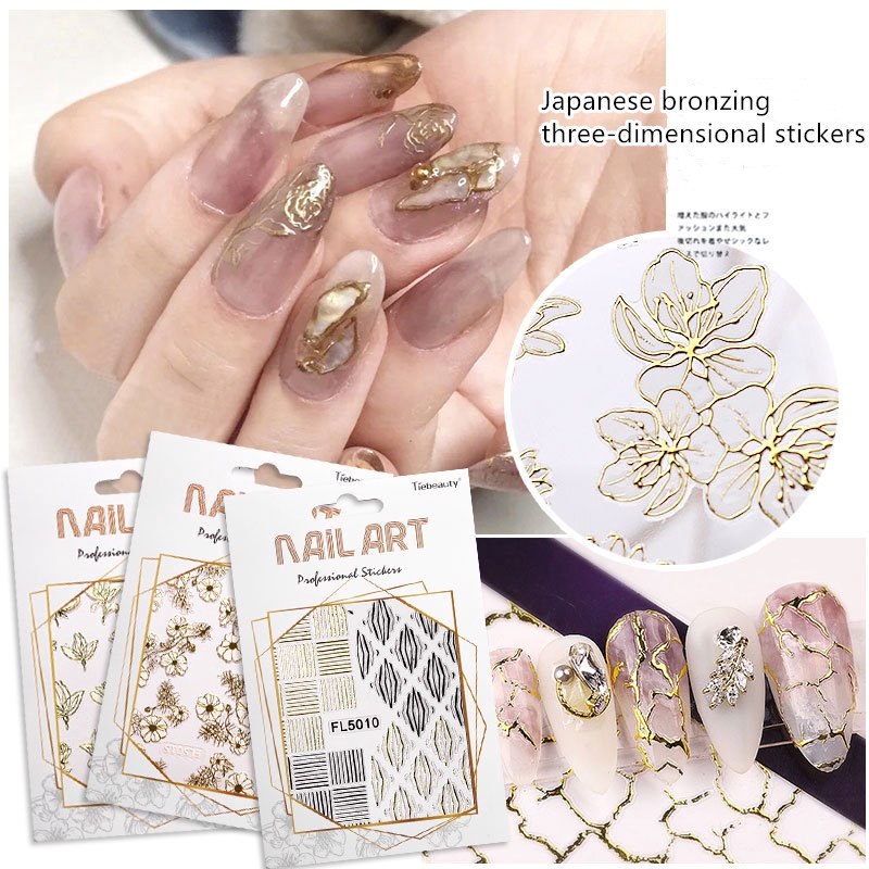 nail stickers lace