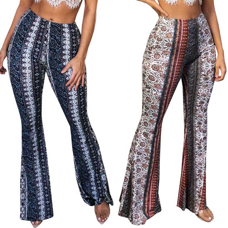 boho hippie high waisted pants