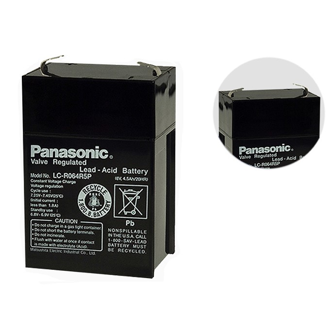 BATTERY 6V 4.5AH 6V 4.0AH for Emergency Light , Toy Car, ETC Panasonic