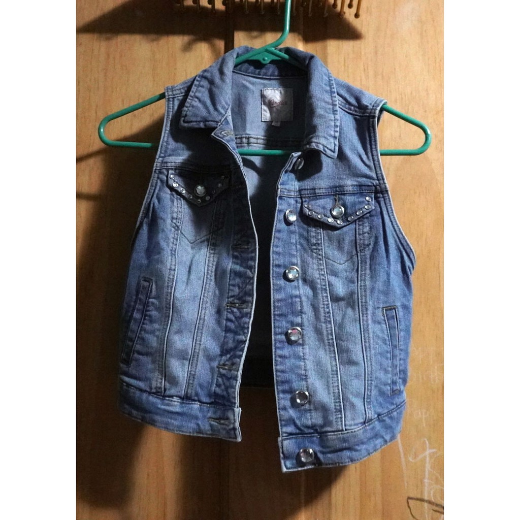 denim jean vest womens