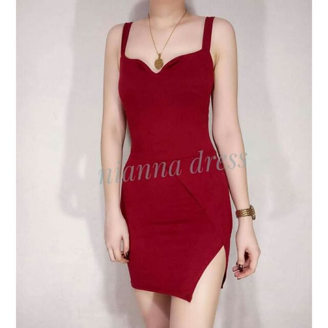 sexy slit dress