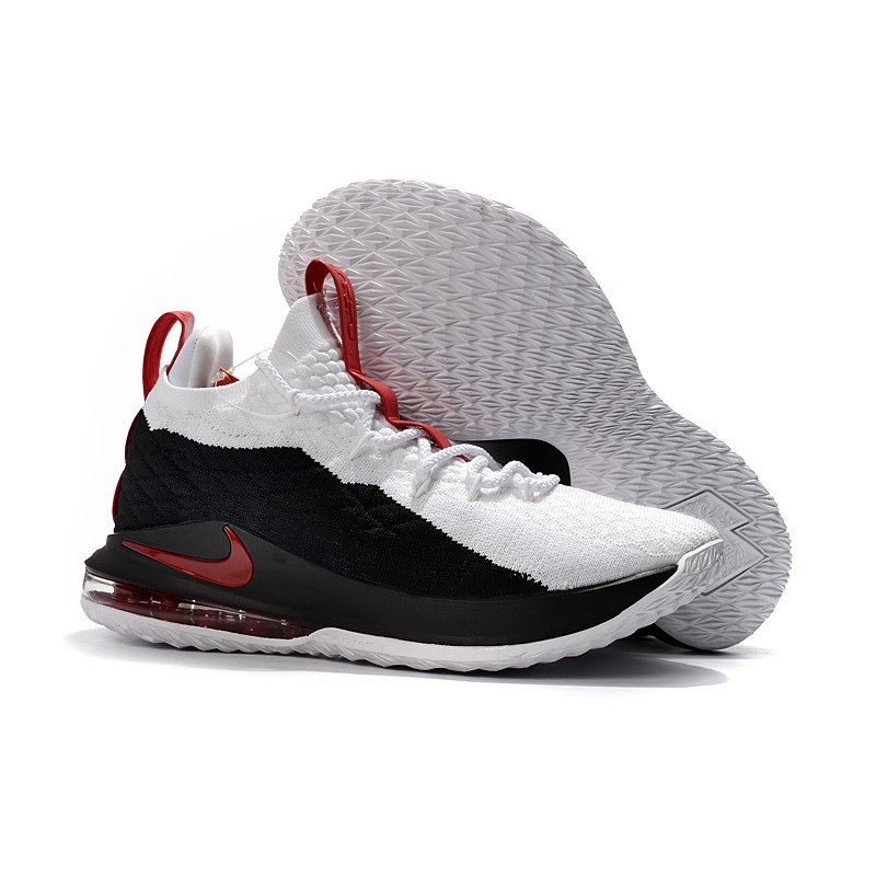 lebron 15 low red and black