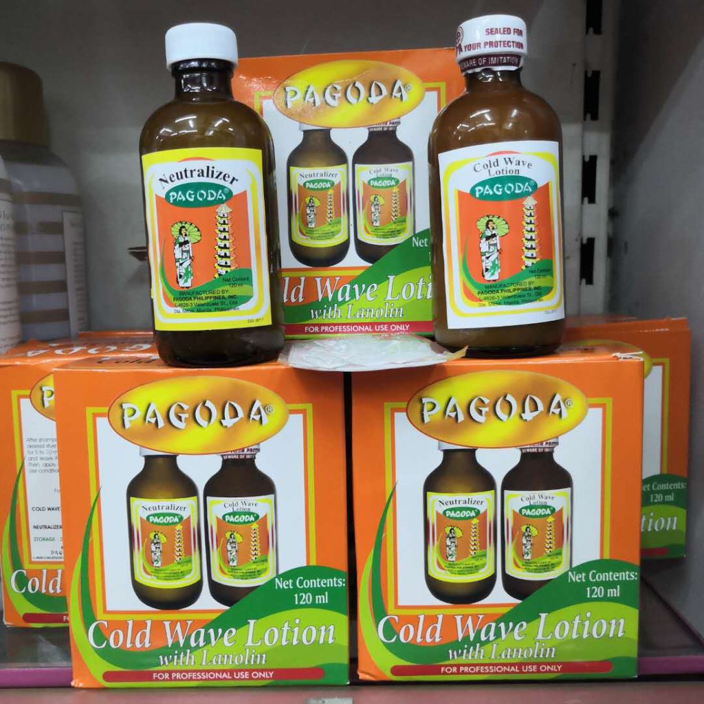 PAGODA Hair Neutralizer & Cold Wave Lotion 120ml*2 Shopee Philippines