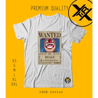 One Piece Buggy the Clown Emperor Strawhat Luffy New Wanted Poster Premium Quality Shirt (OP133) #2