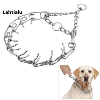 Lahtialu Adjustable Alloy Prong Large Dog Pet Training Stimulate Chain Choke Collar