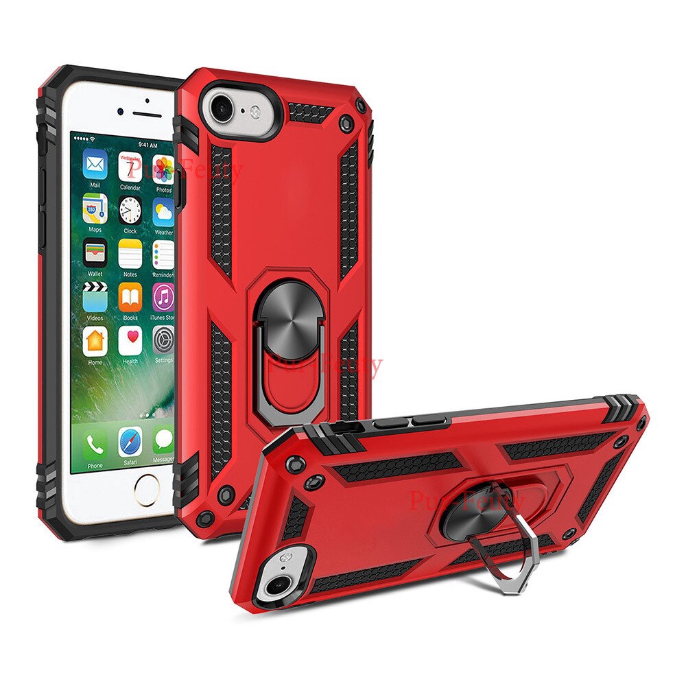 Hard With Stand Ring Armor Case For Apple Iphone Se Case Shockproof Protective Back Cover For Iphone Se 2 Se2 Shell Shopee Philippines