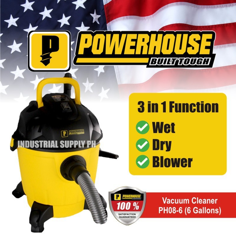 POWERHOUSE PH086 Gallons Wet & Dry Vacuum Cleaner Shopee Philippines