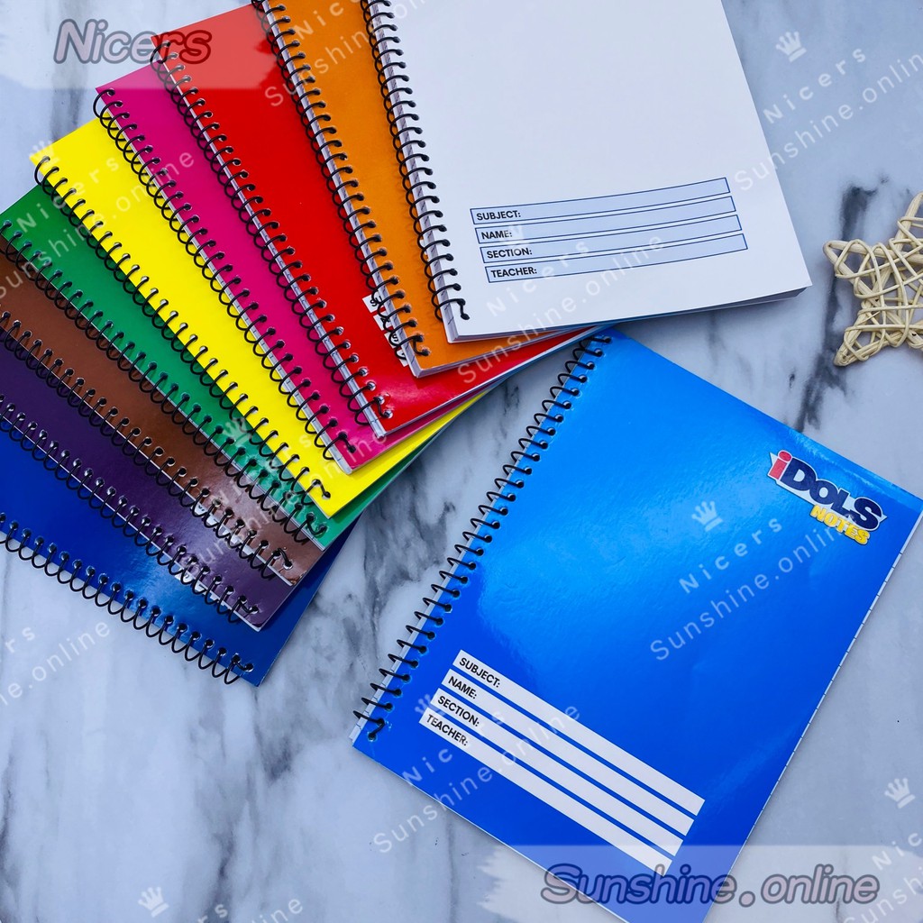 10PCS IDOLS 80lvs Spiral notebook Shopee Philippines