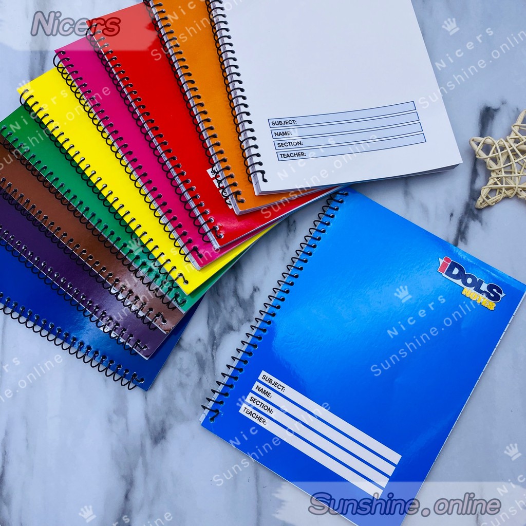 10PCS IDOLS 80lvs Spiral notebook | Shopee Philippines