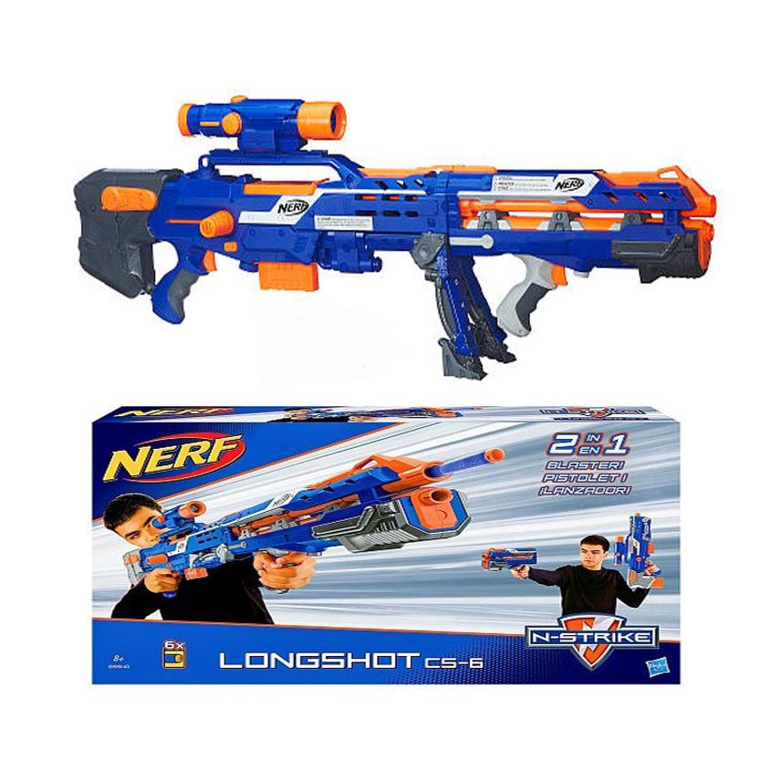 Nerf NStrike Elite Longshot CS6(ORANGE TRIGGER)(BRAND NEW) Shopee